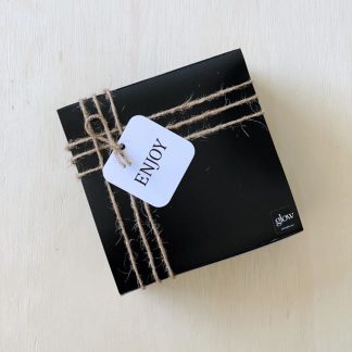BOX: SQUARE BLACK – 8x8x4