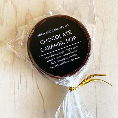Portland Caramel Co Chocolate Lollipop