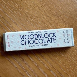 Woodblock True Love Dark Chocolate Bar