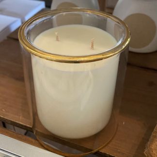 11oz Allure Clear With Gold Trim Candle