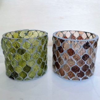 Recycled Mosaic Votive