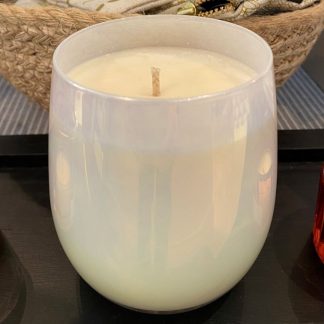 White Iridescent Candle