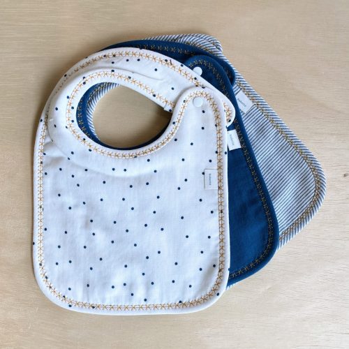 Yellow Stitch Bib Set